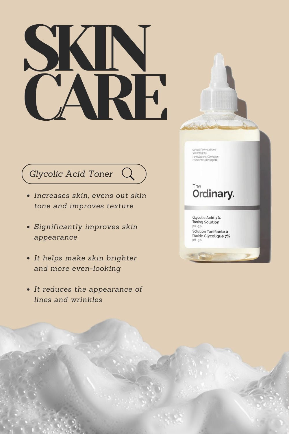 The Ordinary Glycolic acid 7% exfoliating toner