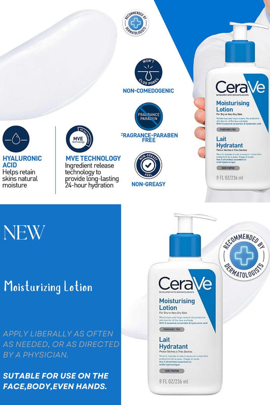 CeraVe Moisturizing Lotion 473 ml – Hydratation & Protection Quotidienne