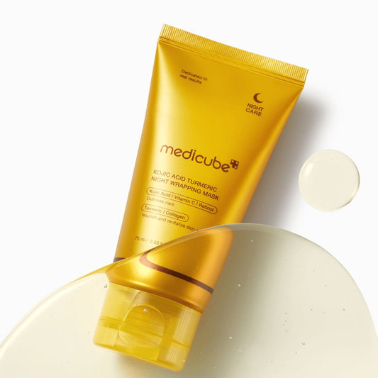 Medicube Kojic Acid Turmeric Night Wrapping Mask – Masque Nuit Éclaircissant & Unifiant