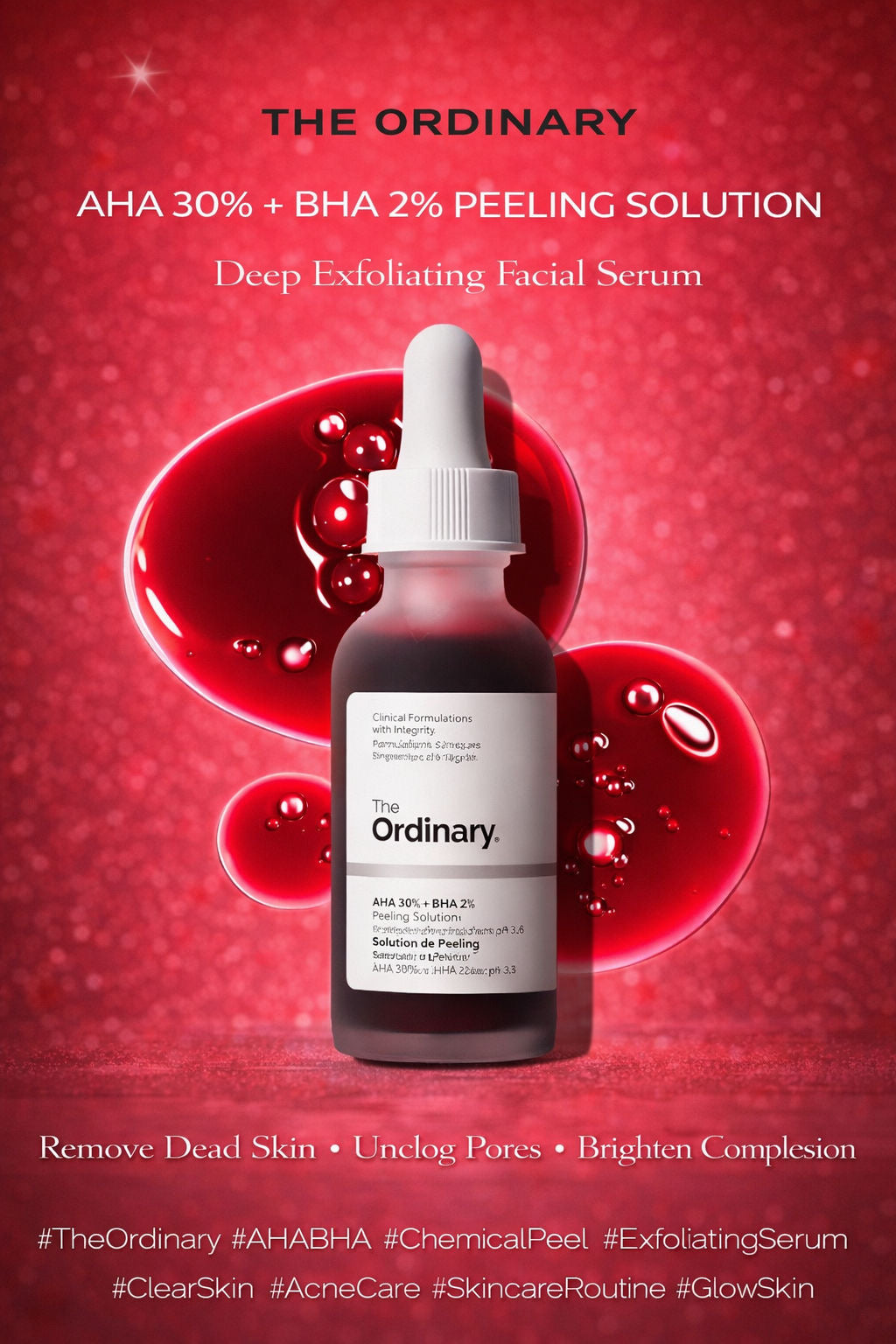 The Ordinary AHA 30% + BHA 2% Peeling Solution :