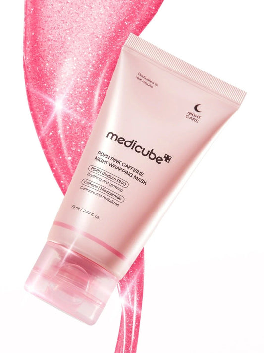 Medicube PDRN Pink Caffeine Night Wrapping Mask – Masque Nuit Régénérant