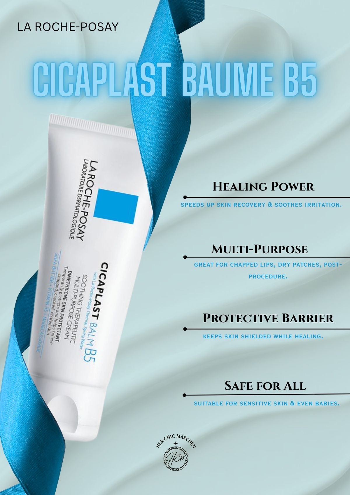 La Roche-Posay Cicaplast Baume B5 – Soin Réparateur et Apaisant 40 ml
