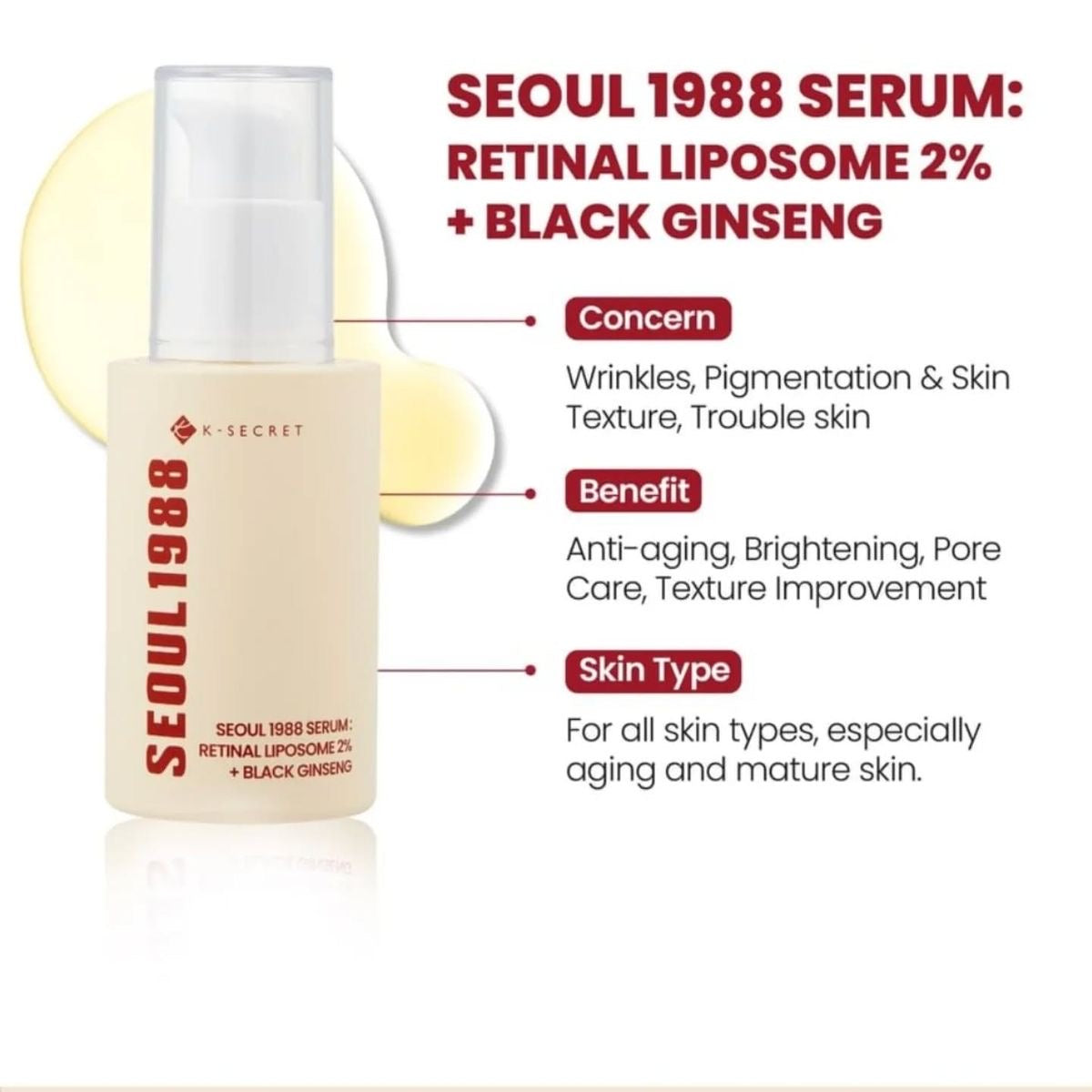 Seoul 1988 Serum – Retinal 2% + Black Ginseng