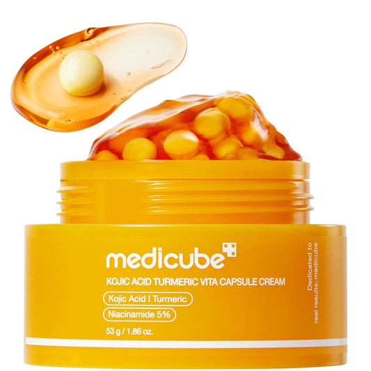 Medicube Kojic Acid Turmeric Vita Capsule Cream – Crème Éclaircissante & Illuminatrice