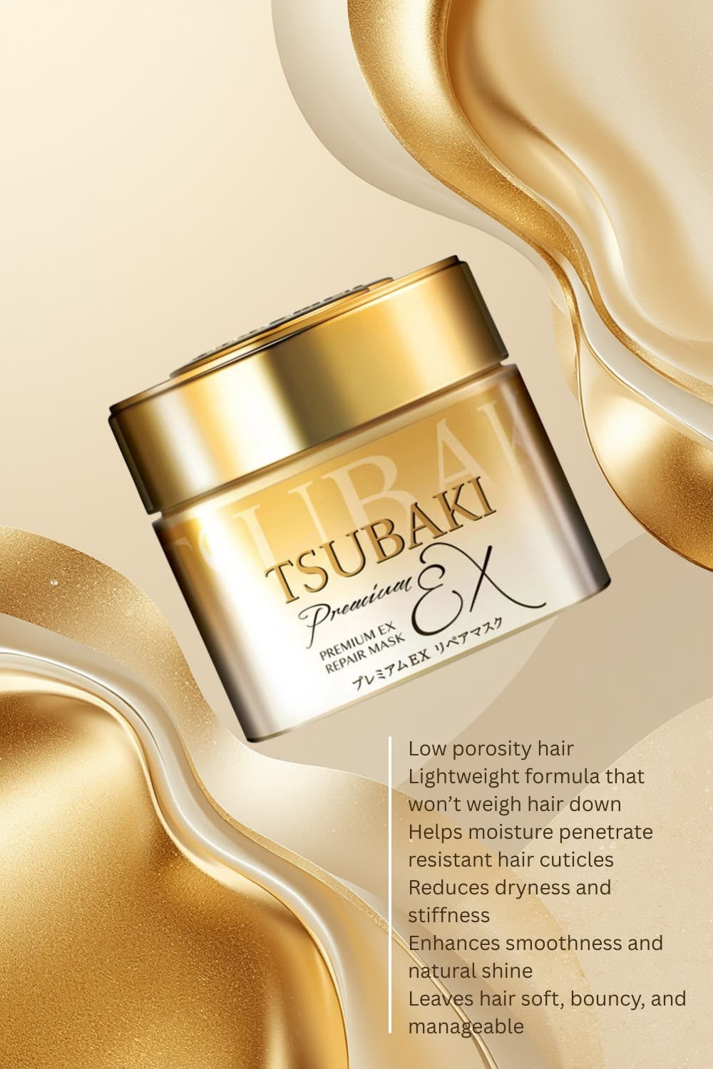 Masque Capillaire Tsubaki Premium – Soin Réparateur Profond