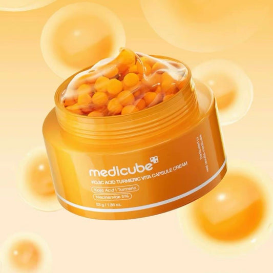 Medicube Kojic Acid Turmeric Vita Capsule Cream – Crème Éclaircissante & Illuminatrice